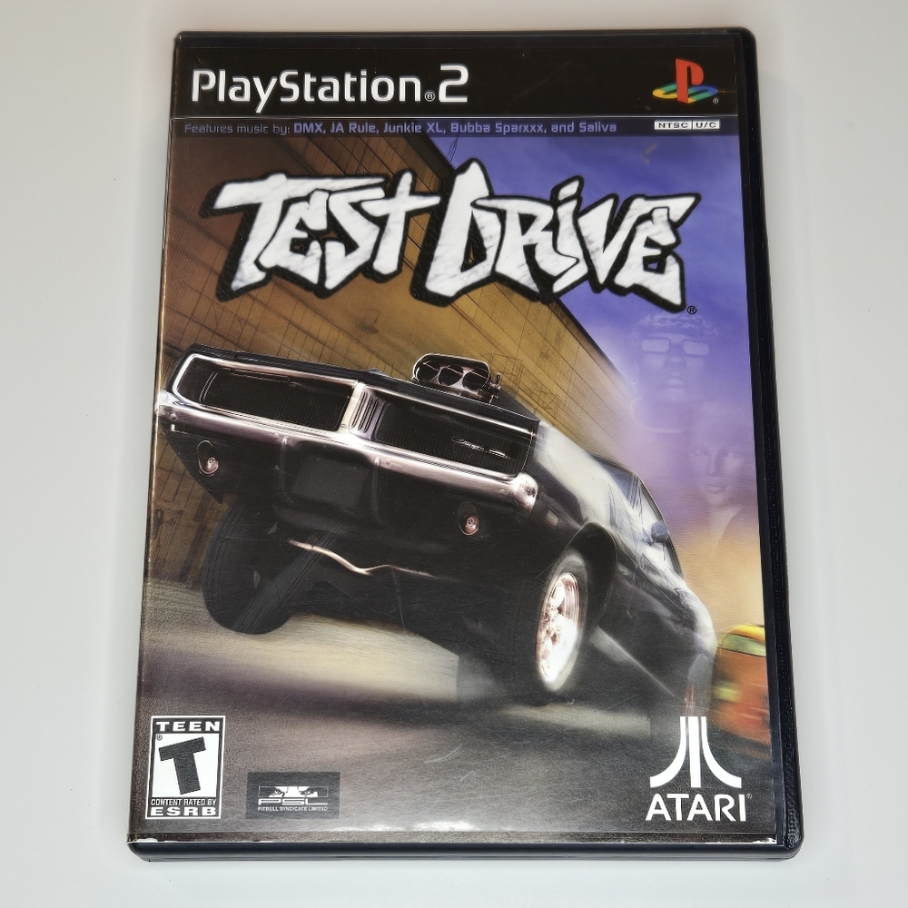 Test Drive Sony Ps2 - Black Complete In Box! Playstation 2 Game Tested Working